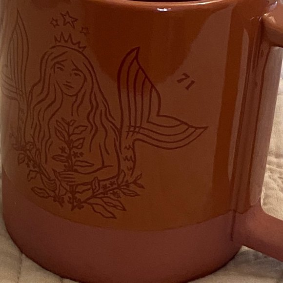 Mermaid Spring 2021 Starbucks 50th Anniversary Mug Terra Cotta Ceramic 12 Oz Mug - Picture 12 of 15